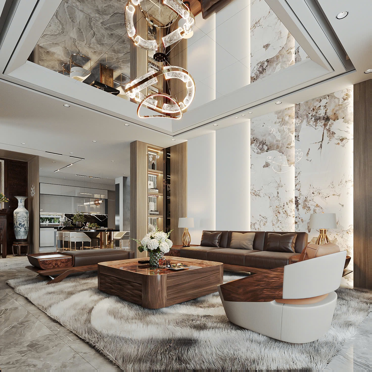 Sofa óc chó hiện đại cho phòng khách trẻ trung